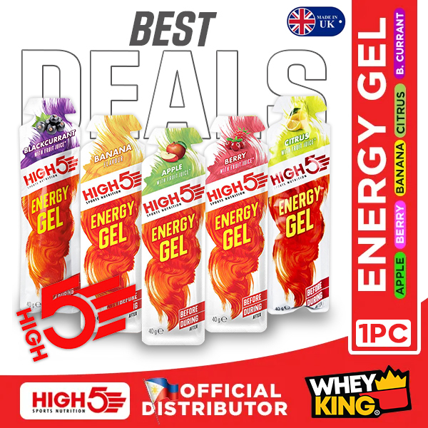 HIGH5 SPORTS ENERGY GELS CYCLING, RUNNING, HYDRATION & RECOVERY 23g