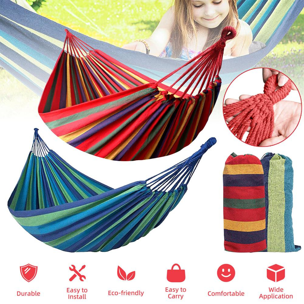 Outdoor Hammock Duyan Portable Cotton Rope | Shopee Philippines