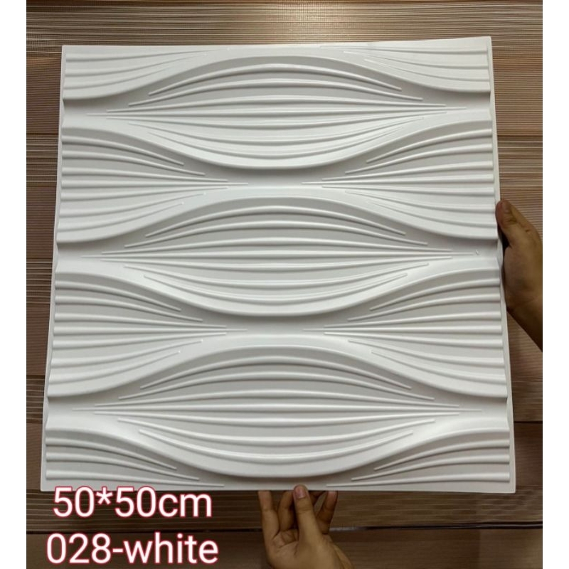 50x50cm (White) PVC Wall PanelsWall Stone Wall Art Decor Plastic Form