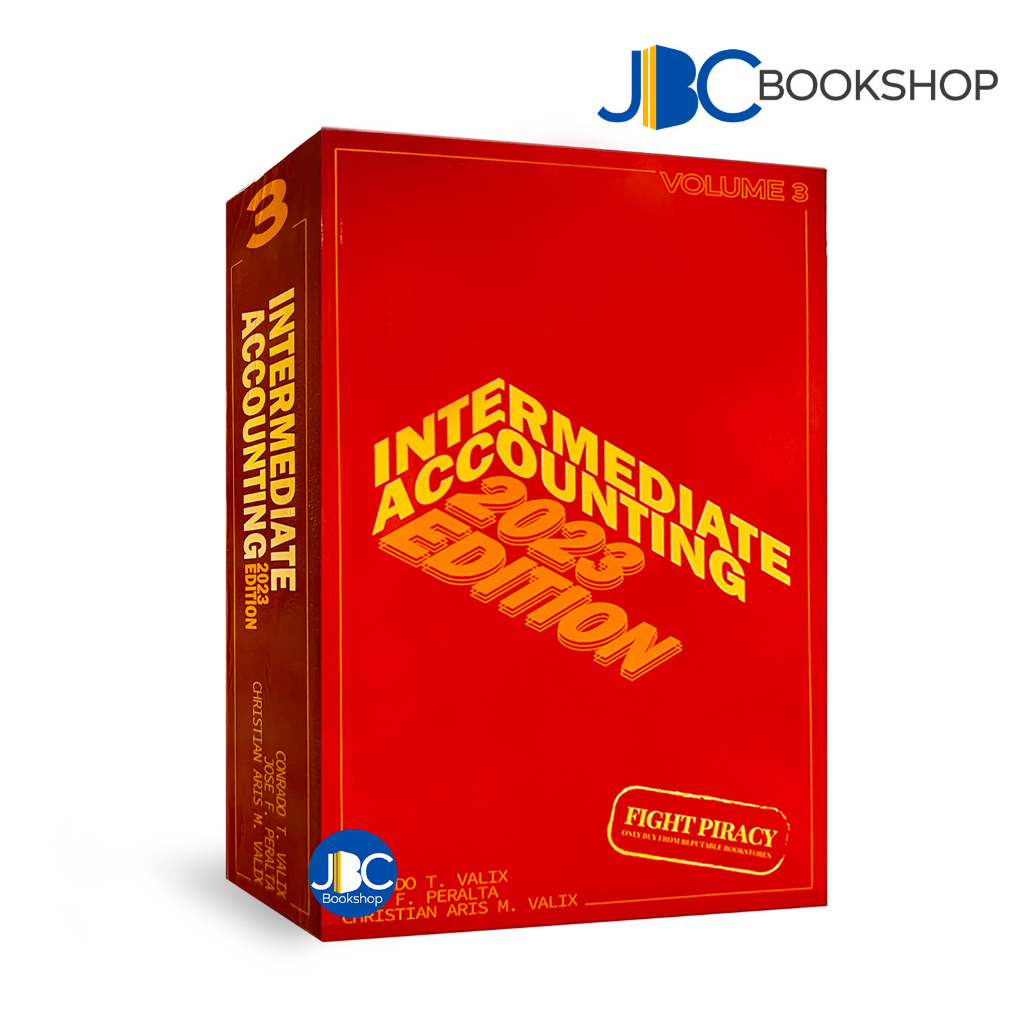 Vol 3 Intermediate Accounting 2023 Edition by Valix, Peralta, and Valix