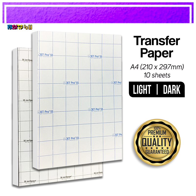 10 Sheets Transfer Paper For T-Shirt Printing US Dark 3G Using Pigment ...