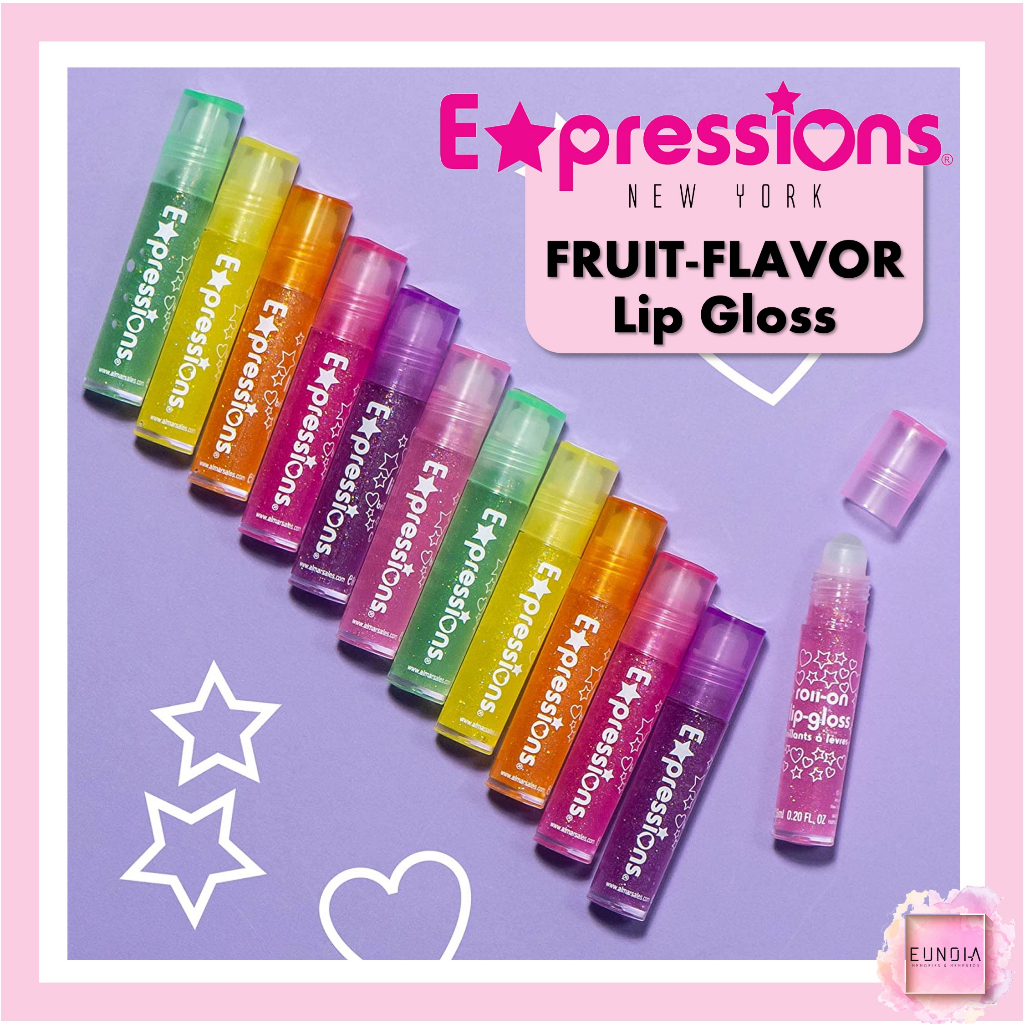 Expressions Shimmer And Shine Fruit Flavor Roll On Lip Gloss Shopee