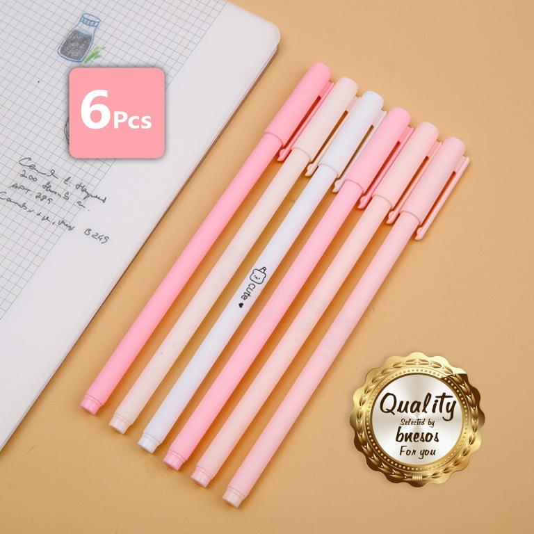 bnesos Stationary School Supplies Moradi Color Gel Pen 6Pieces/Set 0