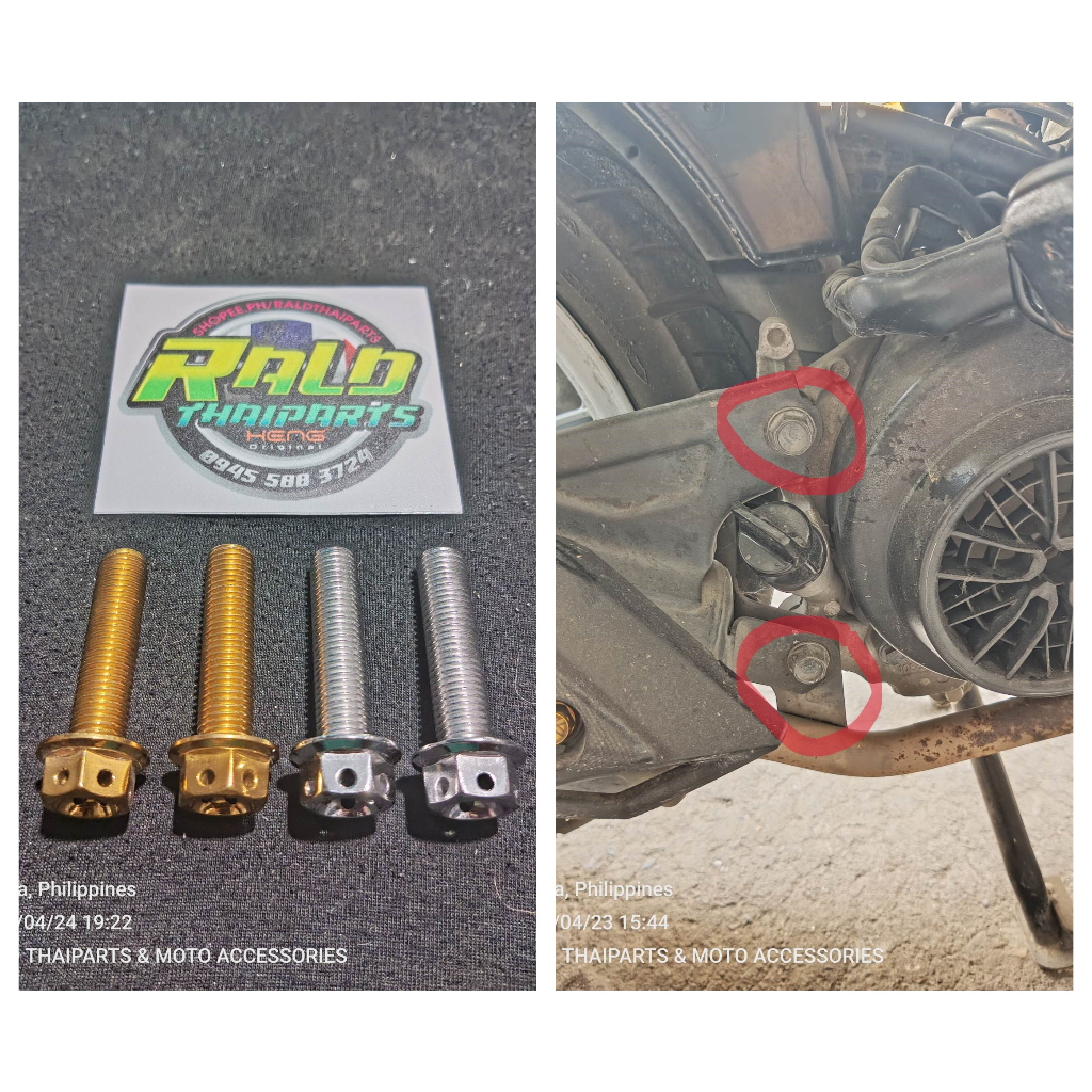 HENG SWING ARM BOLT / HONDA BEAT FI (2pcs STOCK SIZE) Shopee Philippines