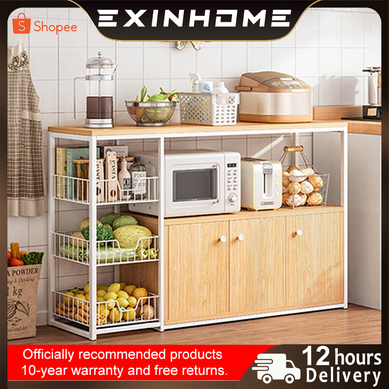 Microwave Oven Rack/SpiceRack/StackingKitchen Rack Wooden Kitchen Spice