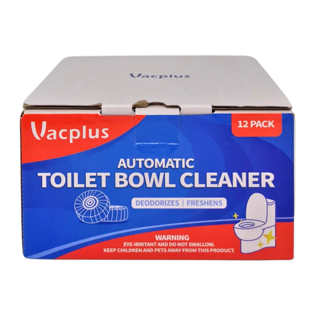 Vacplus Automatic Toilet Bowl Cleaner Deodorizes Freshens 12 Pack