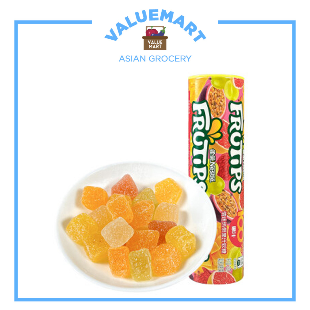 Frutips 100% Fruit Juice Chewy Gummy Candies in Tube (Blackcurrant ...