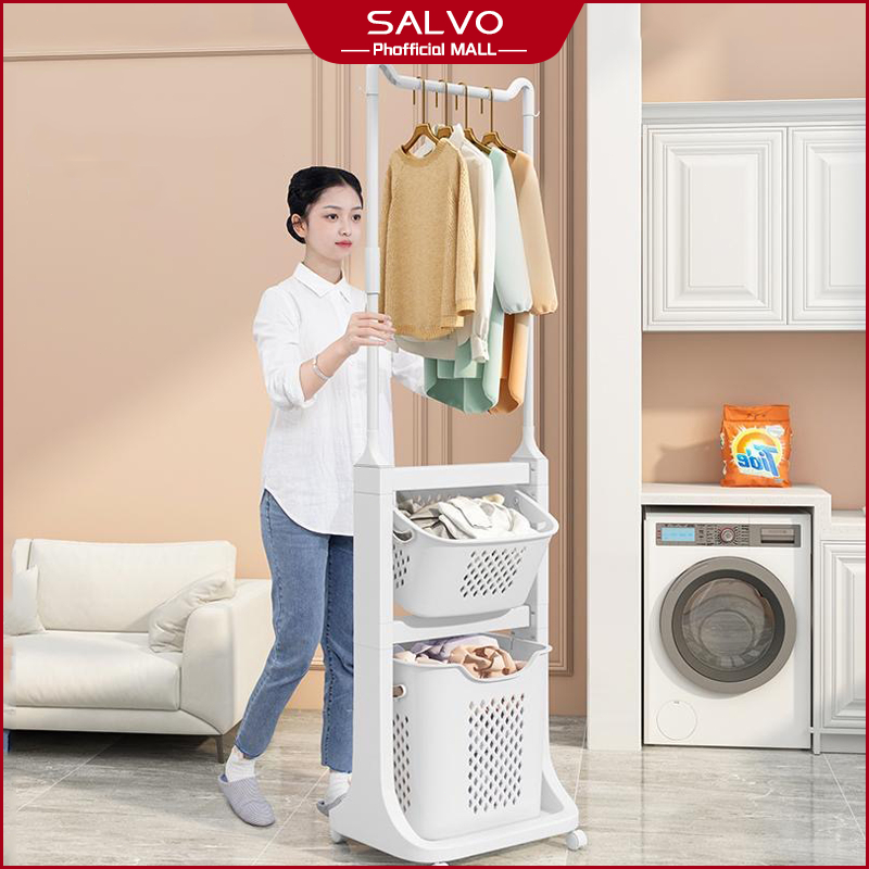 SALVO Coat Rack Landing Clothing Holder Hanger Bedroom Multi-function ...