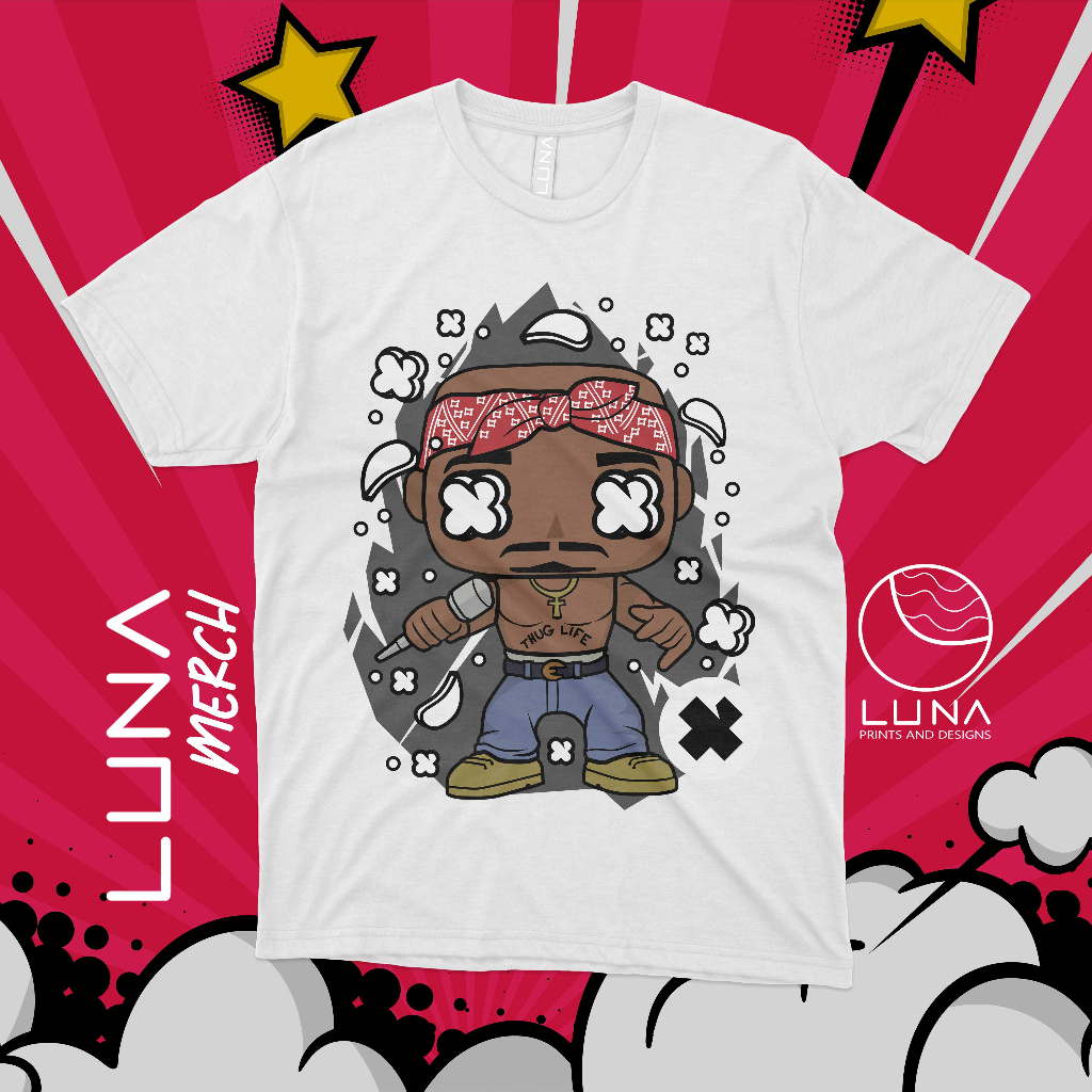 Pop Art- Tupac Shakur Funko pop Chibi Shirt - The Luna Merch | Shopee ...