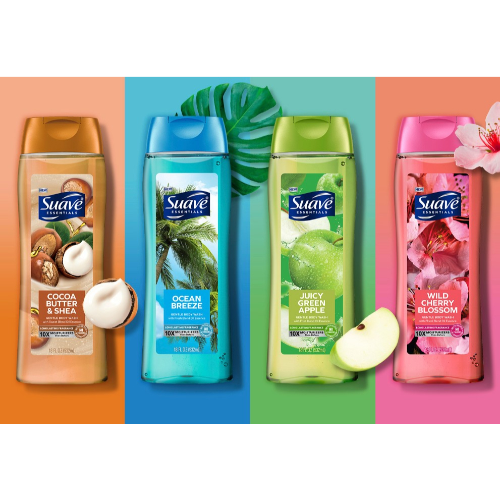 SUAVE BODY WASH Suave Essentials Body Wash, 15FL. OZ/443ml. Shopee