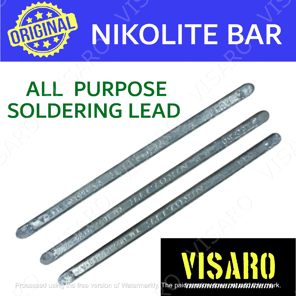 Nikolite Soldering Lead Bar, 50/50 100 grams (Hinang), High quality, All purpose, Sold per piece