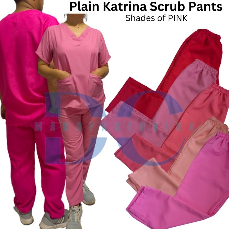 DC Plain Scrub Suit Pants for men and women/Katrina Fabric/Medical