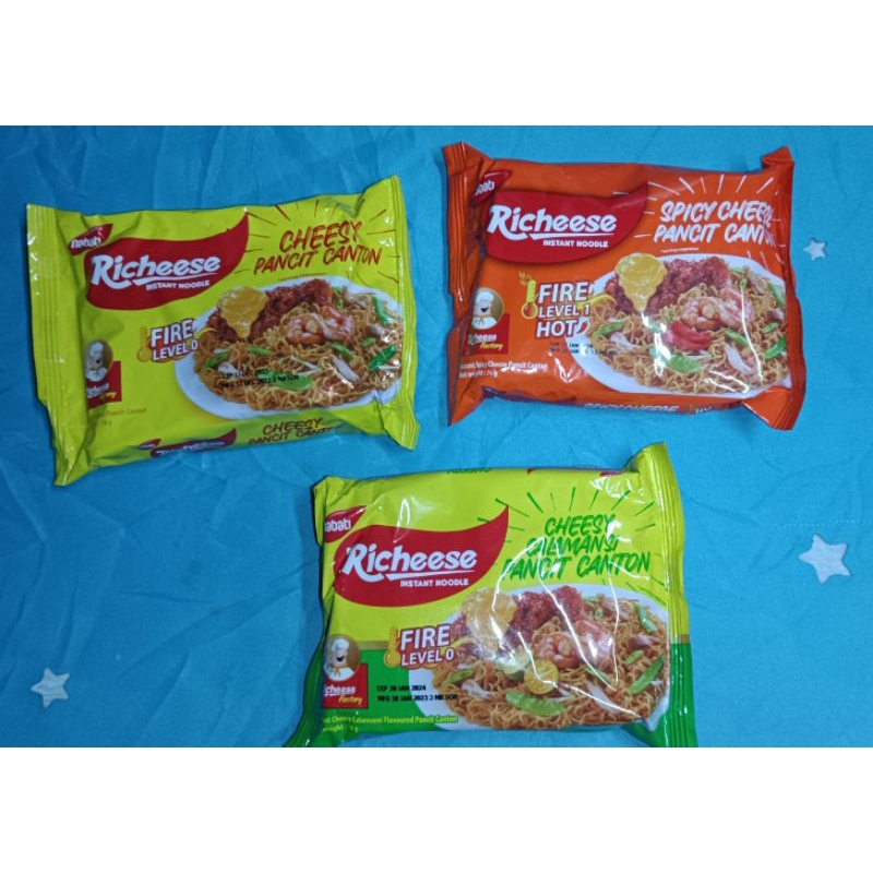Richeese Instant Noodles Cheesy Pancit Canton Cheesy Ramen Shopee