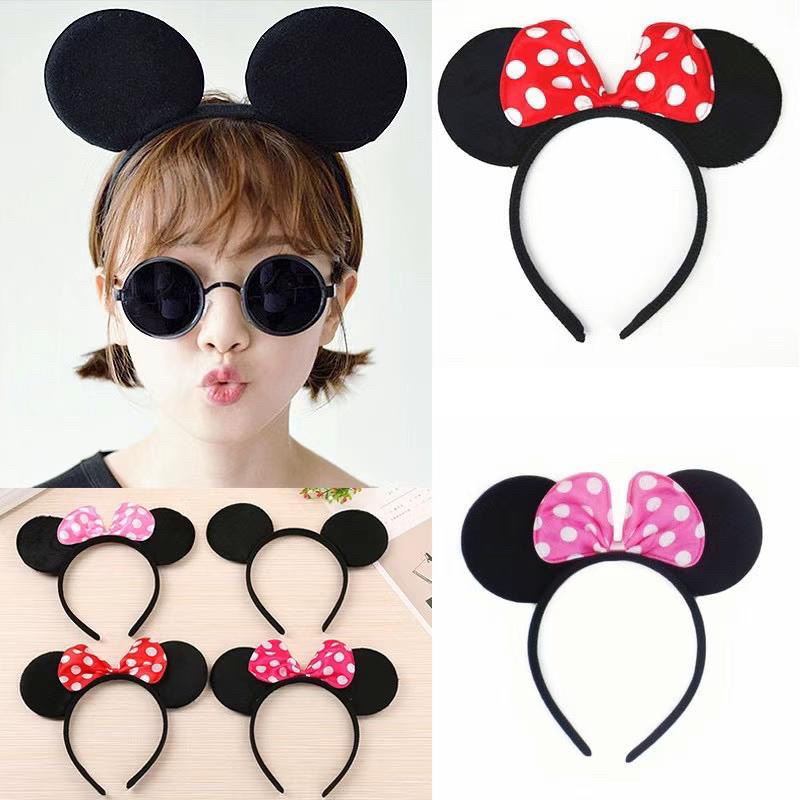 1pcsminie Mouse And Mickey Mouse Polka Party Headband Shopee Philippines 5711