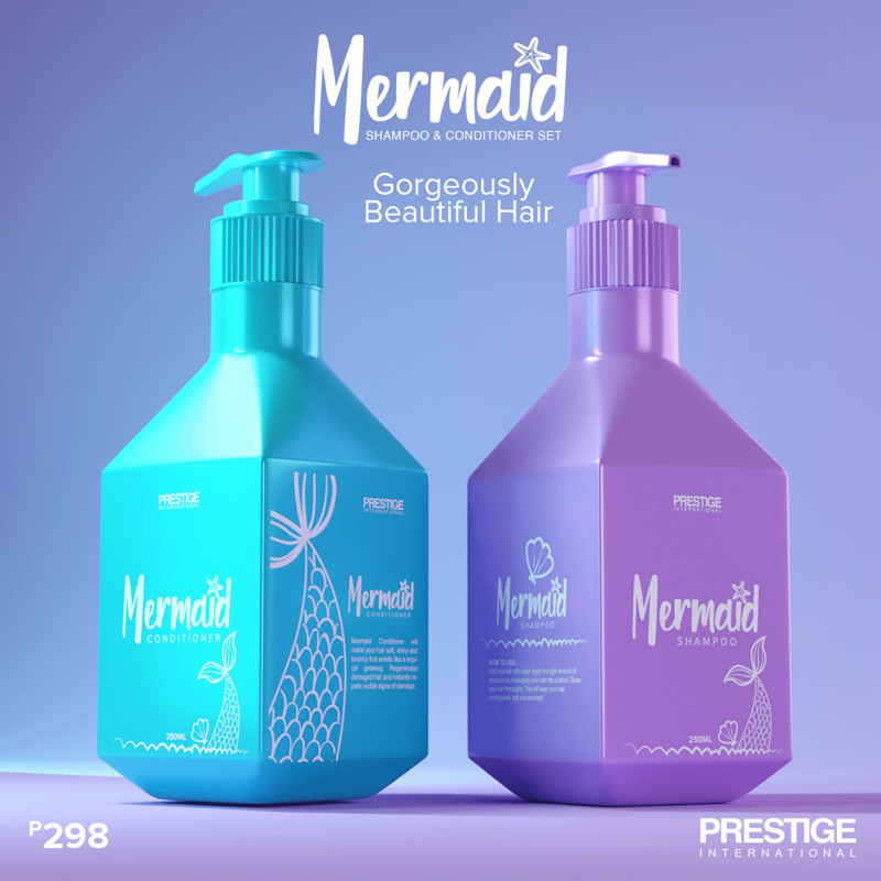 Prestige Mermaid Shampoo & Conditioner Set | Shopee Philippines