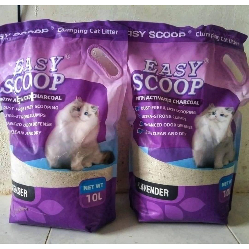 easy scoop cat litter charcoal activated anti odor litter 10L Shopee