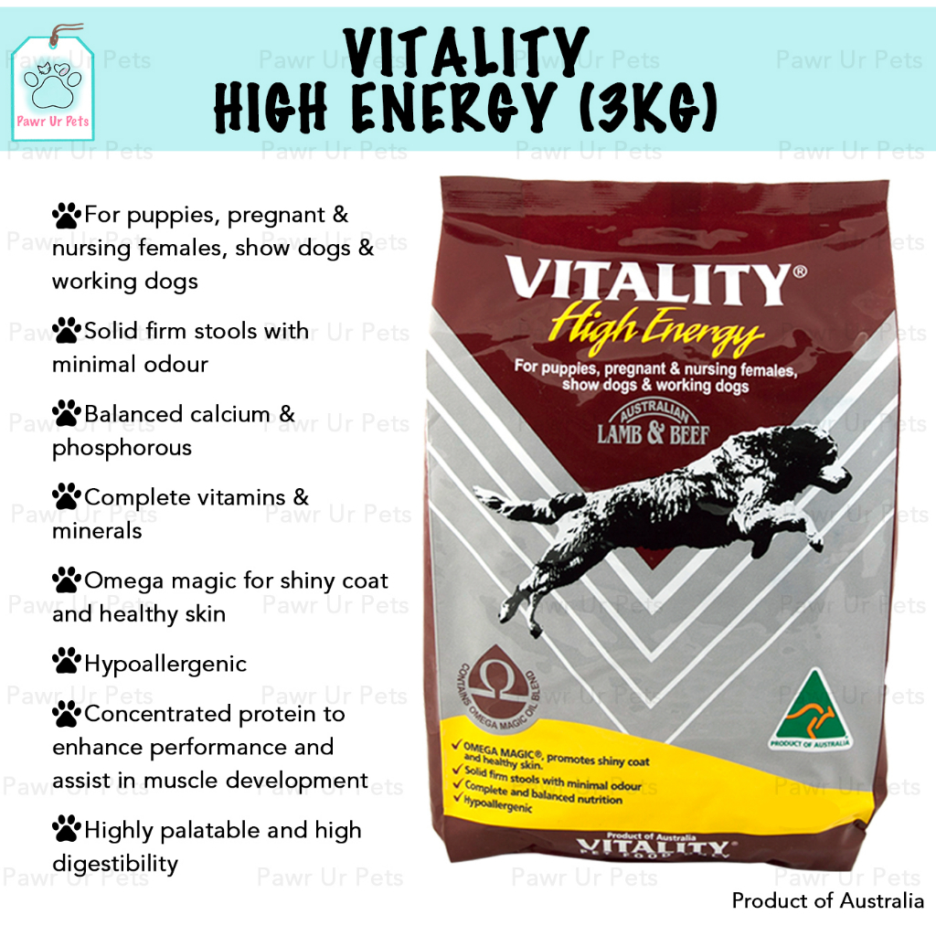 Vitality High Energy Puppy 3kg Original Pack Shopee Philippines