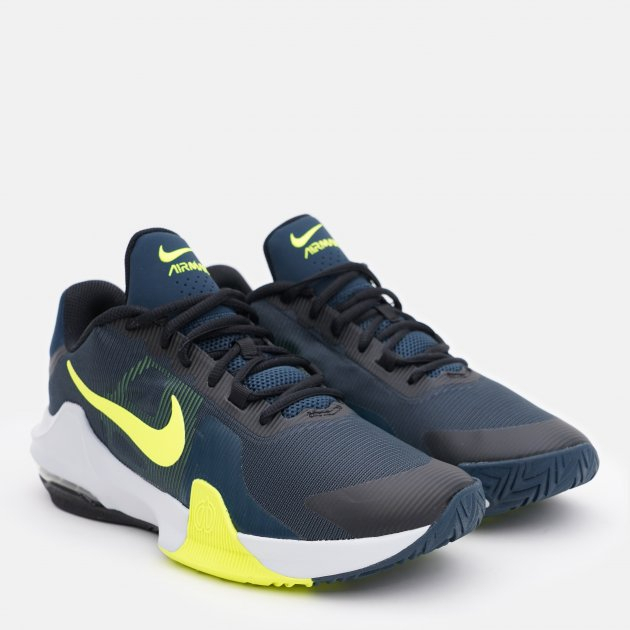 Original Nike Air Max Impact 4 Men Basketball Shoes Armory Navy/Volt ...