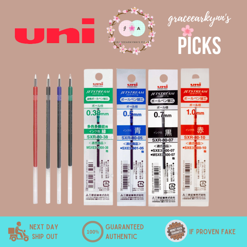 Uni Jetstream Multipen Refill SXR800.38 0.5 0.7 1.0 mm Shopee