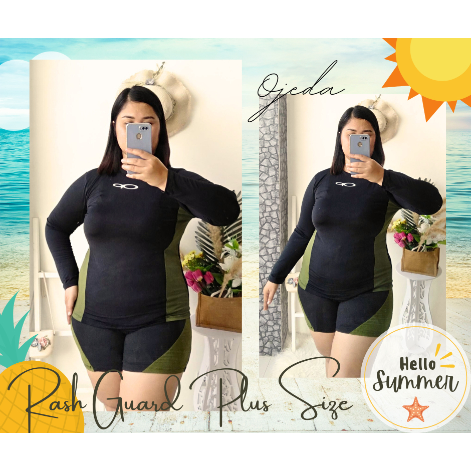 Rash Guard Plus Size Fit from Large to 2XL NEW !! NEW!! NEW Shopee
