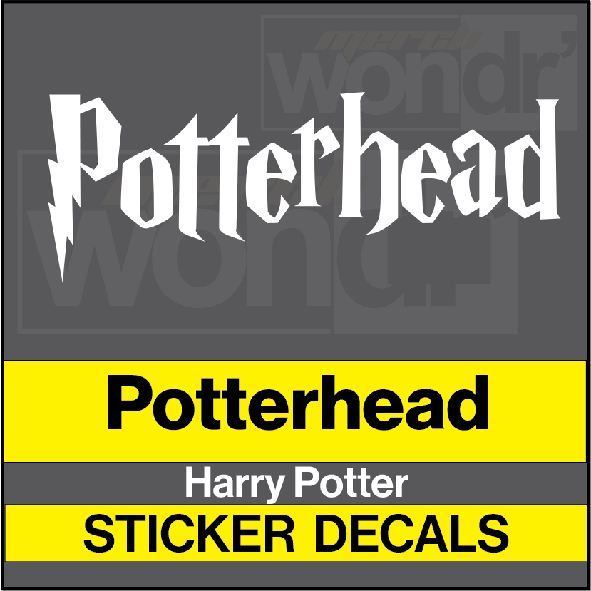 Harry Potter Potterhead Waterproof Sticker Decals for Aqua Flask, Water
