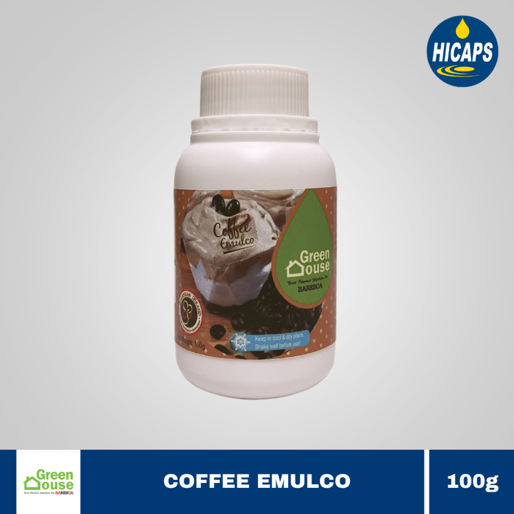 Hicaps Green House Coffee Emulco 100g (Flavor And Color) Shopee