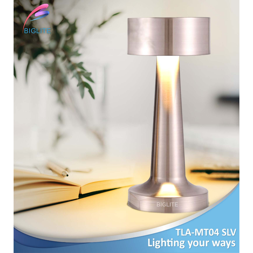 BIGLITE TLAMT02 SLV LED TABLE LAMPS, DECORATIVE DESIGN, MINI TABLE