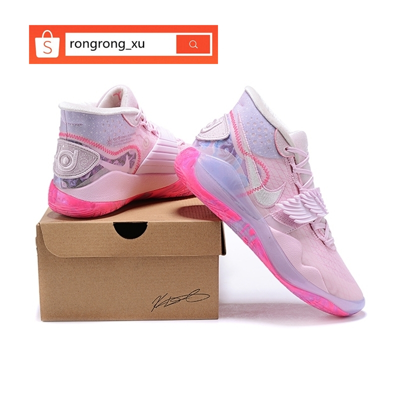 100 Original Nike Kevin Durant KD 12 Pink Casual Sports Basketball Shoes For Men Shopee Philippines