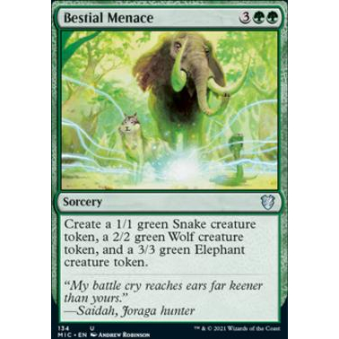 Bestial Menace - MIC - Uncommon - MTG Cards (WotC) | Shopee Philippines