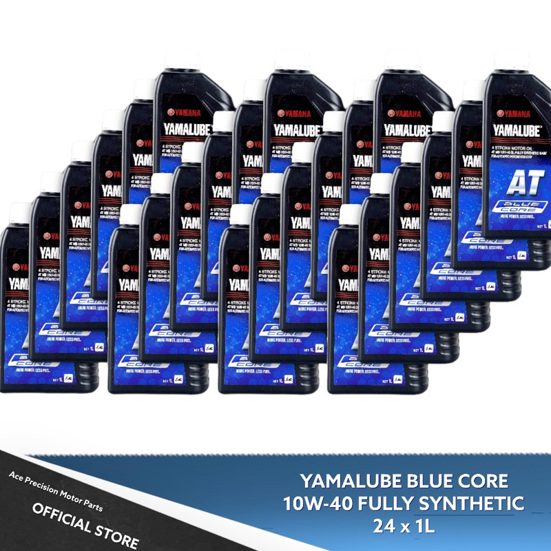 YAMALUBE BLUE CORE 10W-40 FULLY SYNTHETIC 24 x 1L (BOX) | Shopee ...