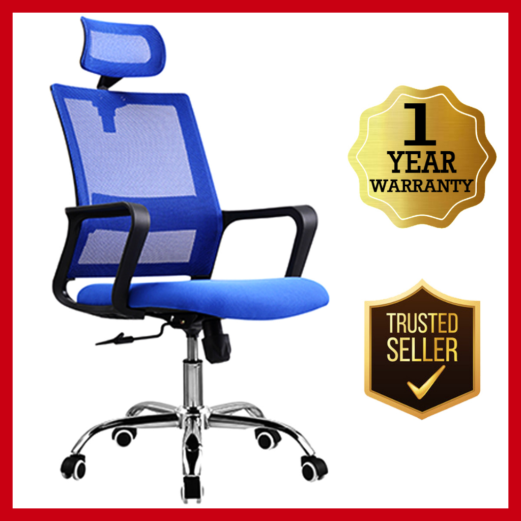 Deluxe-45 High Back Mesh Office Chair (Color: Black) | Shopee Philippines
