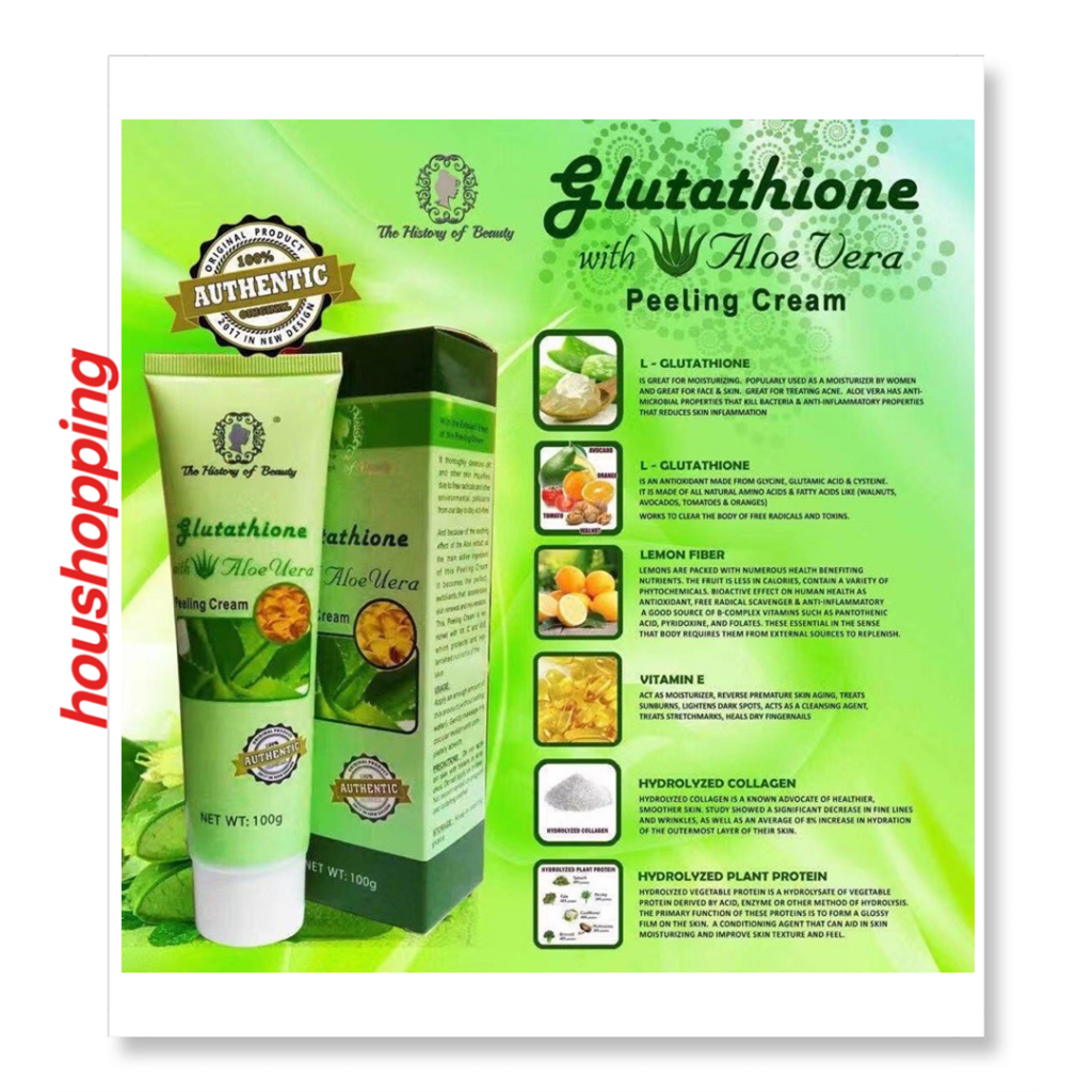 collagen and glutathione peeling cream review Glutathione With Aloe Vera Magic Peeling Cream Collagen & Glutathione cream  100g