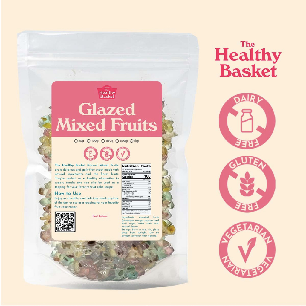 Healthy Basket Glazed Mixed Fruits (250g, 500g & 1kg) Shopee Philippines