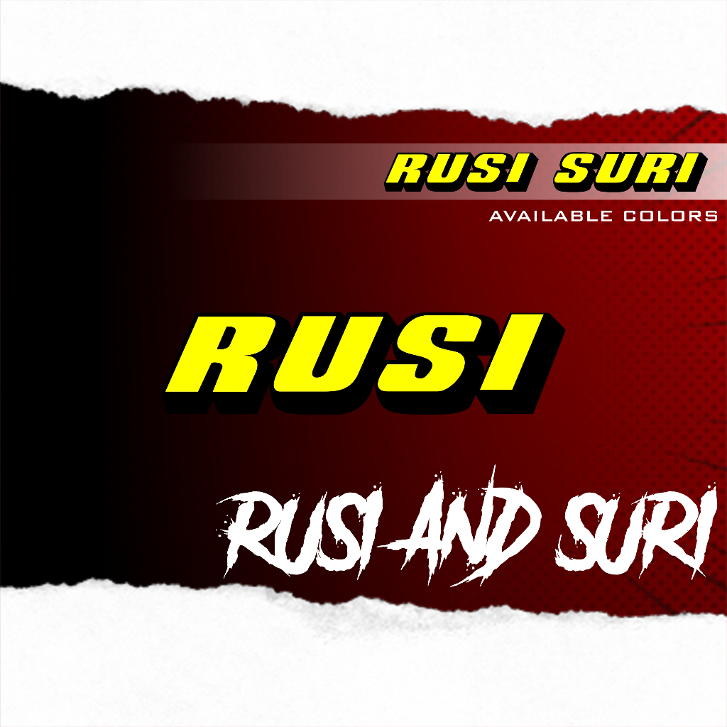 RUSI AND SURI decal sticker for car/motorcycle and helmet | Shopee ...