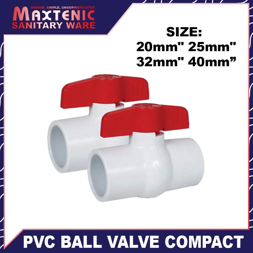 PPR SUPREME/FITTINGS Pvc Ball Valve Compact (100 Brand New) 20mm" 25mm