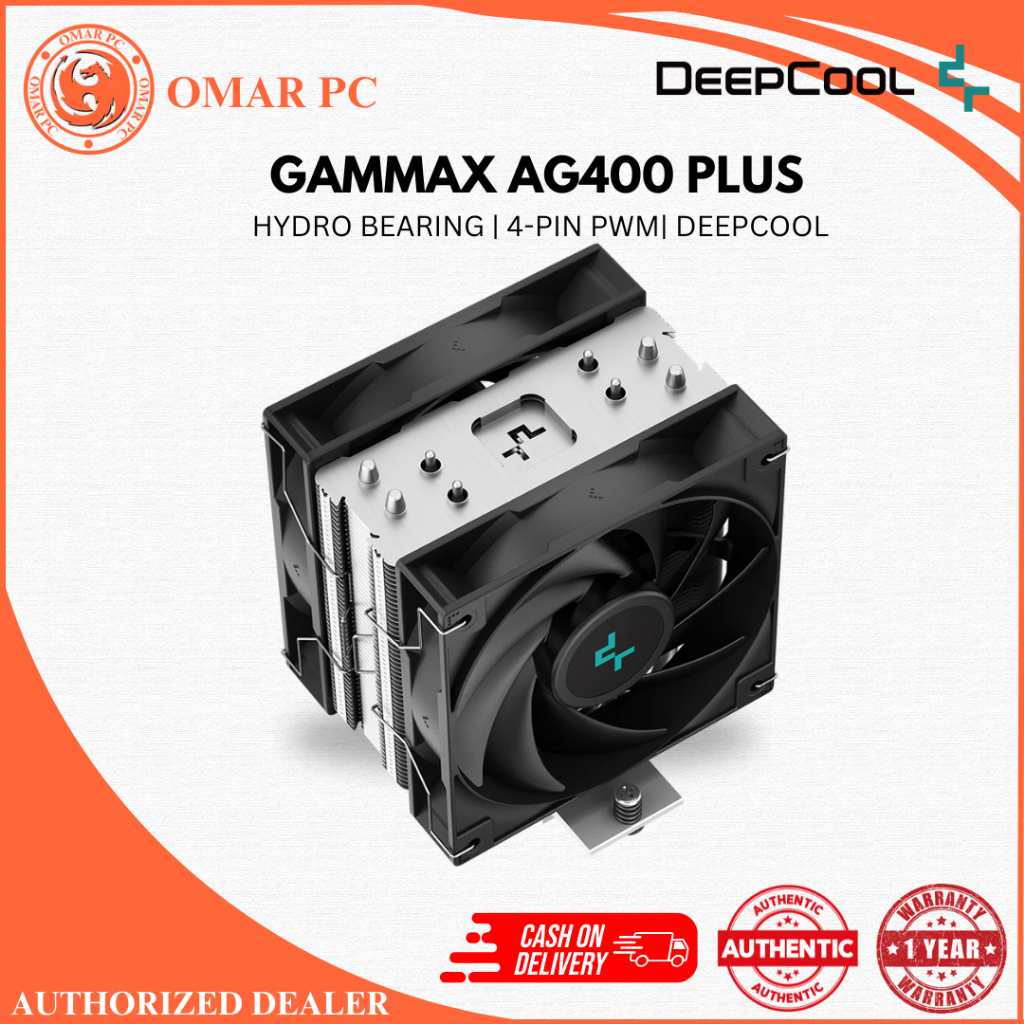 DEEPCOOL GAMMAXX AG400 PLUS SINGLE TOWER BEARING TYPE HYDRO BEARING CPU
