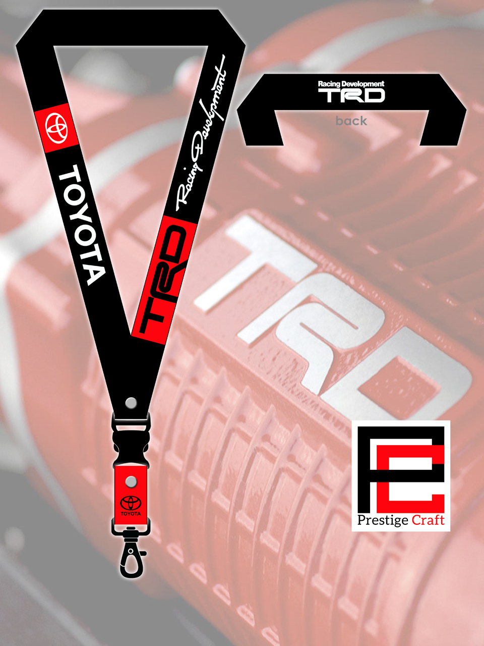 LANYARD TRD Toyota Racing Development ID Lace │ Sling │ Car Key │ Key