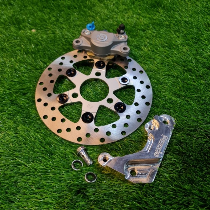 DISC WITH 2 POT CALIPER & CALIPER BRACKET FOR YAMAHA FAZZIO Shopee
