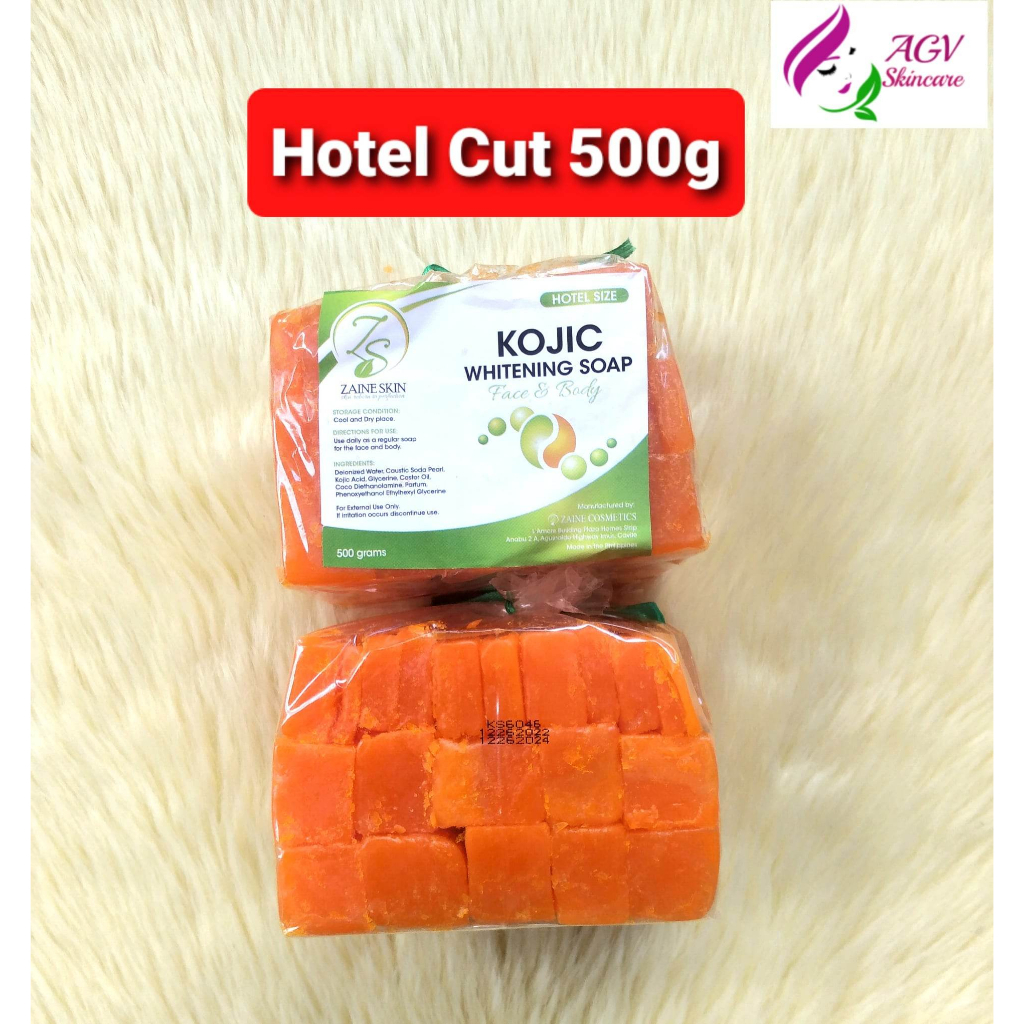 ZAINE SKIN KOJIC SOAP HOTEL CUT/OVAL CUT 500G/BEAUCHE KOJIC HOTEL CUT ...