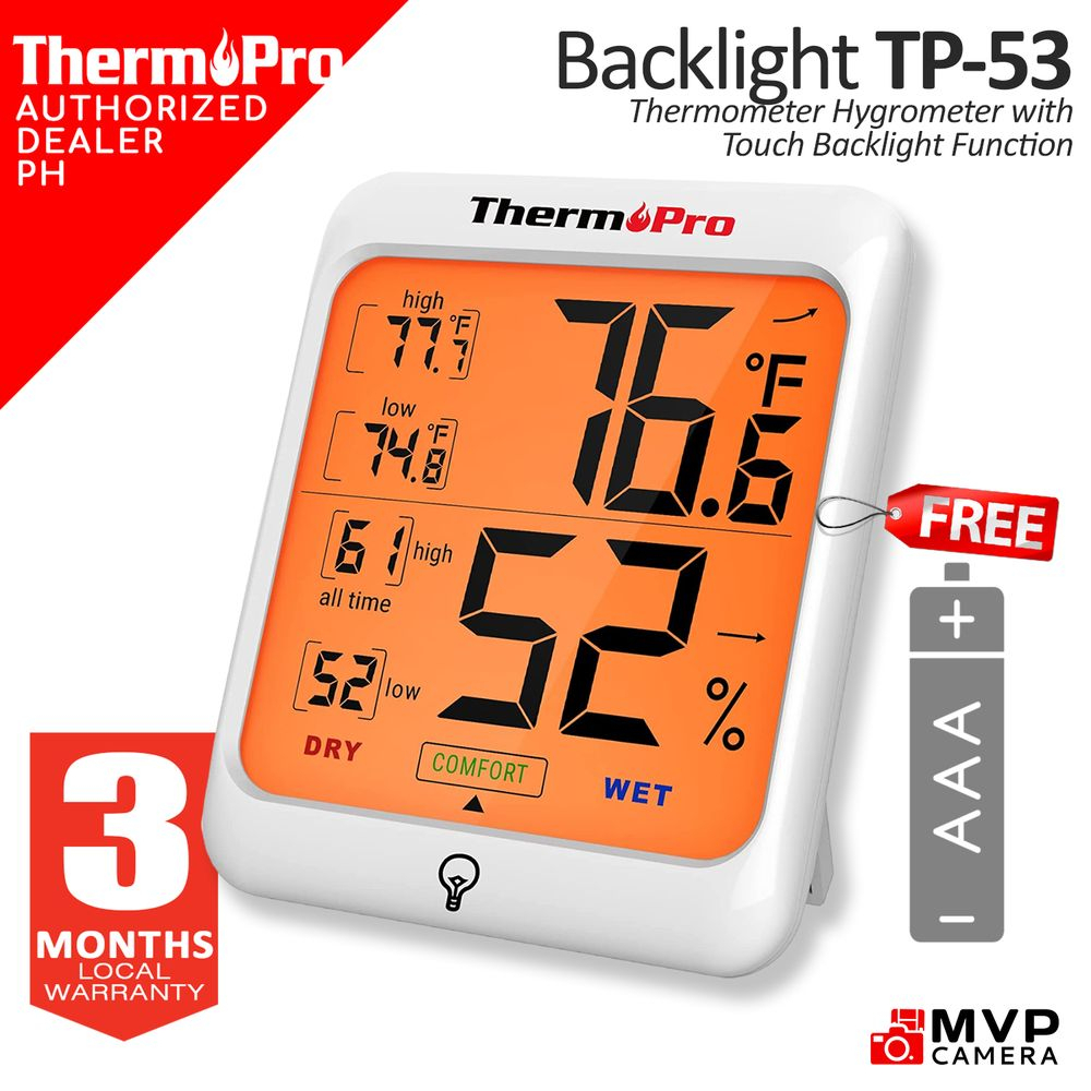 Thermopro Tp359 App Bluetoon Indoor Humid Thermomet Backlight 80m