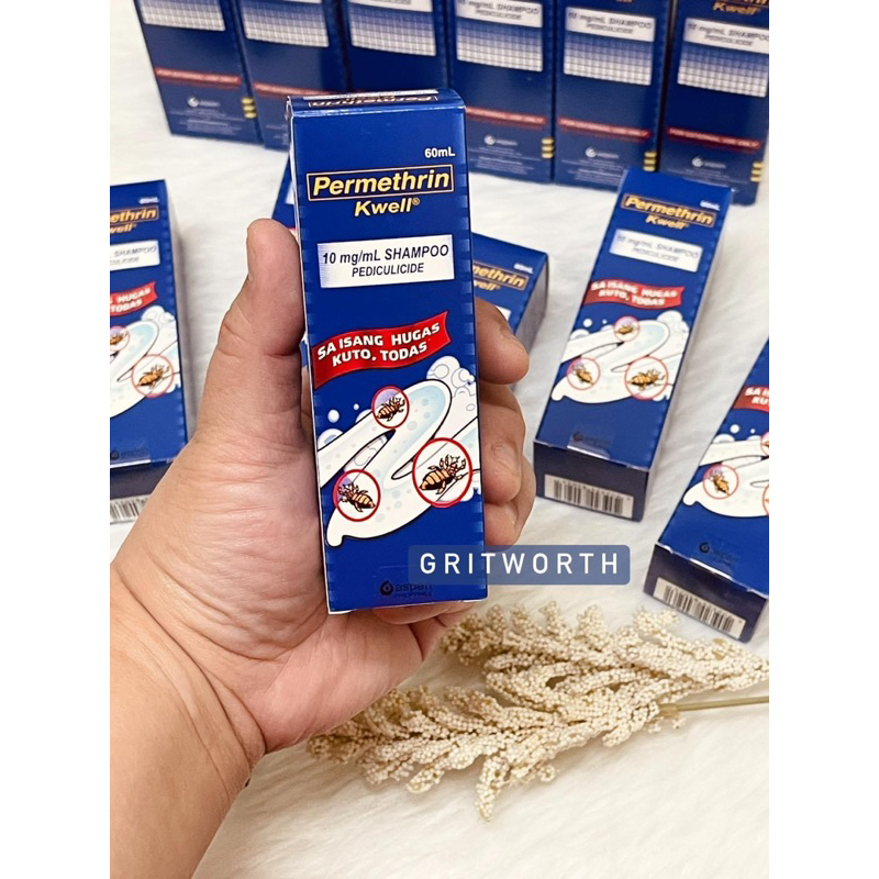 KWELL Permethrin Shampoo Kuto Lisa Crab Lice Pubic Lice Shopee