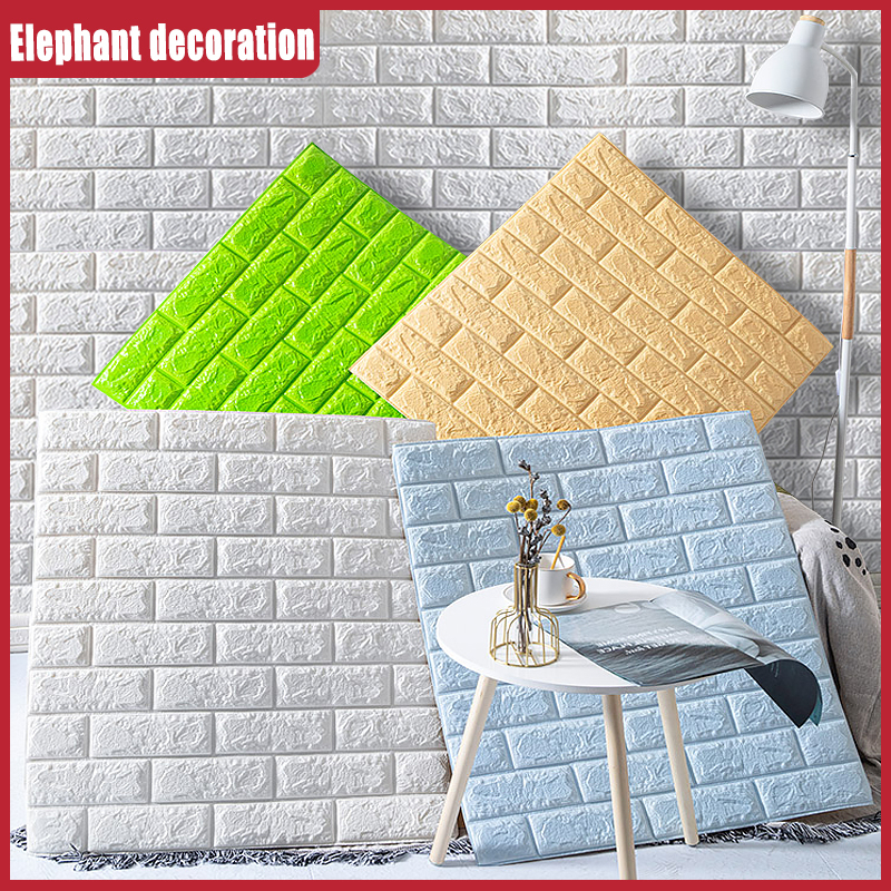 77x70CM 3D Bricks Wallpaper Self Adhesive Foam wall paper sticker