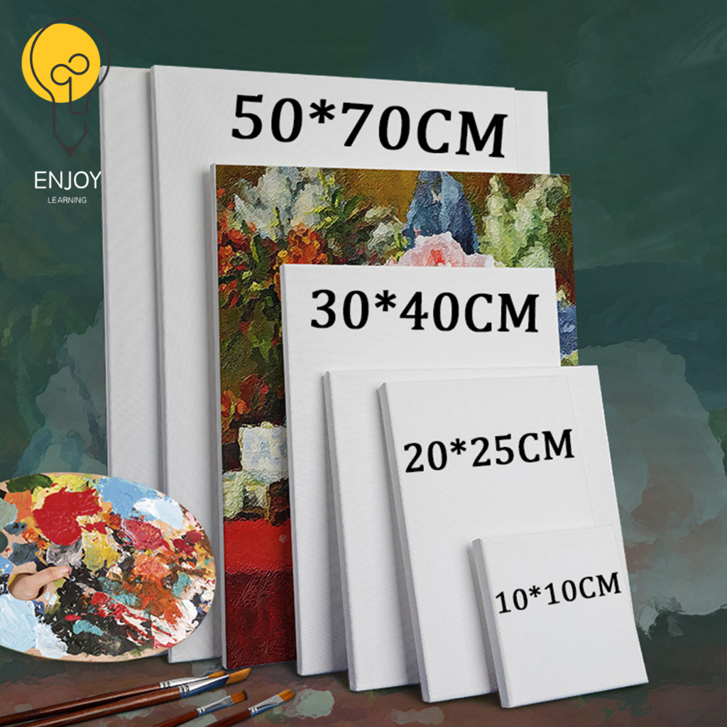 100% Cotton Canvas Board Painting Plain with Wooden Frame for Acrylic ...