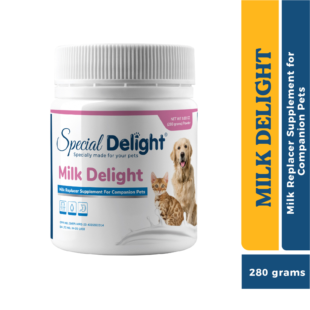 Special Delight MILK DELIGHTS Goat's Milk Milk Replacer Supplement for Cats and Dogs 280 g