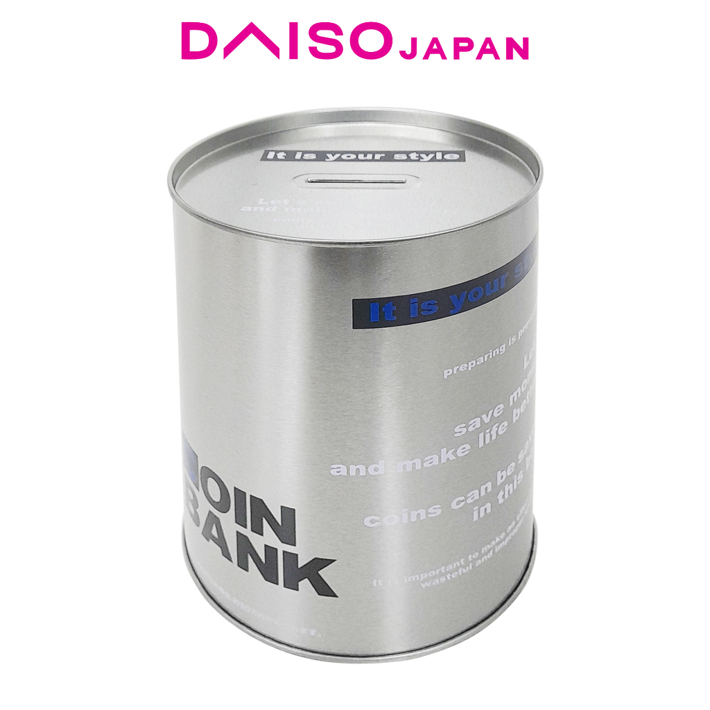 Daiso Metallic Coin Canister Shopee Philippines
