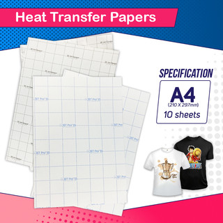 (10sheets) US Dark Transfer Paper / US Light Transfer Paper A4 Size for ...