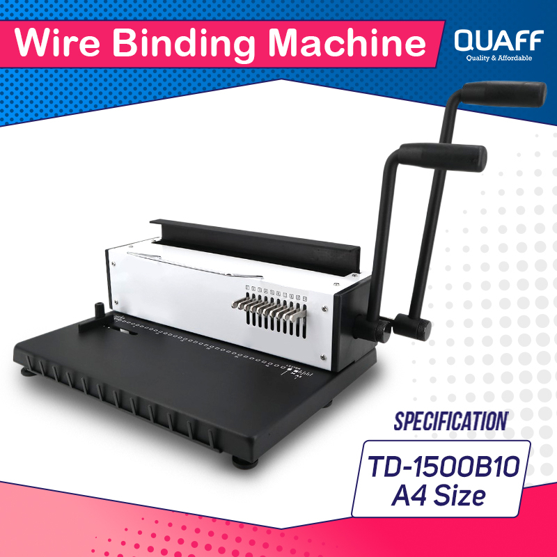 QUAFF Wire Binding Machine A4 (TD1500B10) Shopee Philippines