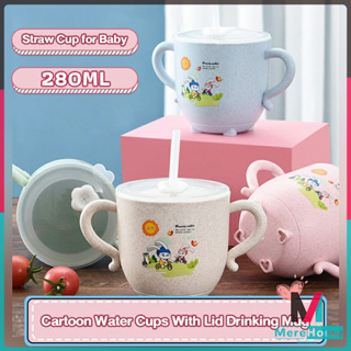 260ml Whale Water Cups Children Water Spray Cup Baby Feeding Straw Mug