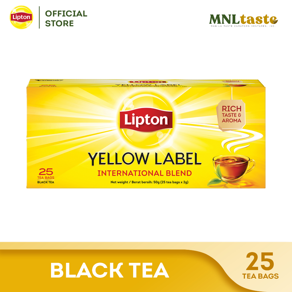 Lipton Yellow Label Black Tea 25 Tea Bags Shopee Philippines
