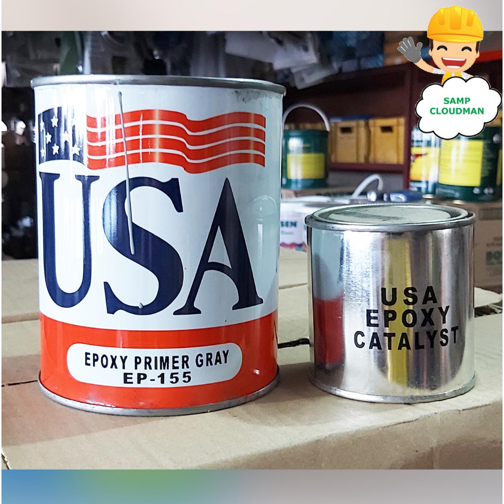 Epoxy Primer Gray or White 1 Liter Set High Impact Resistance Tough Quart Set USA Domino Aero